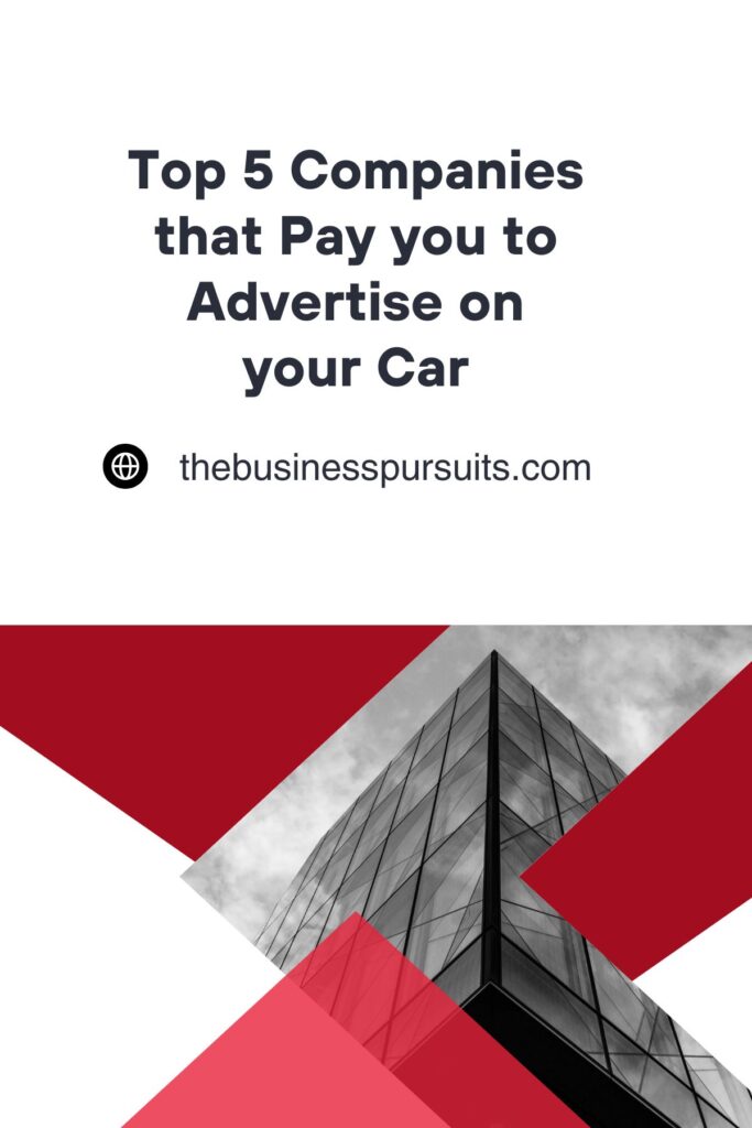 Companies that Pay you to Advertise on your Car