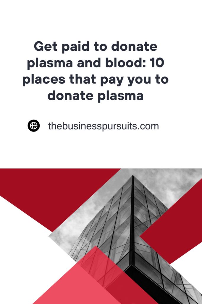 Get paid to donate plasma